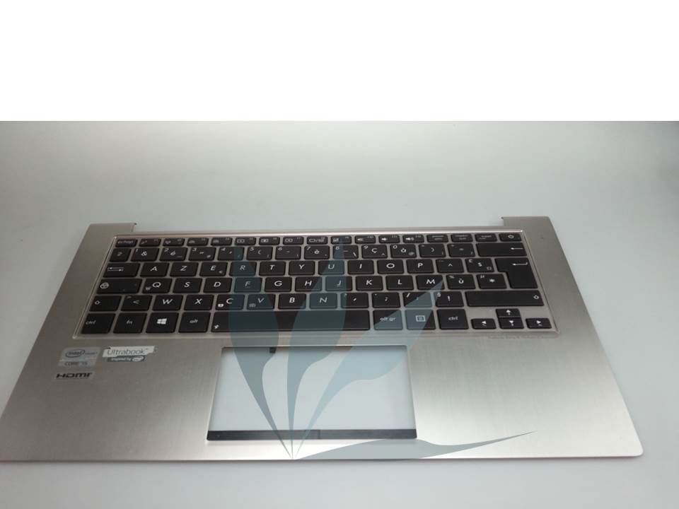 Clavier avec repose-poignets gris pour Asus UX32A